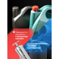 Шприц для масла и других технических жидкостей Forsage Profi с гибким шлангом, 500 мл F-78044 51255