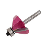 Фреза для снятия фаски 45 градусов (35.5x16.5x58 мм; Z2; хв-к 6 мм; нижний подшипник) PROCUT 306631P