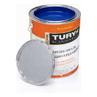 Грунт-эмаль TURY АУ по ржавчине 3 в 1 синяя, 2 кг 2008290
