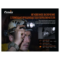 Налобный фонарь Fenix HP30R V2.0, черный, HP30RV20