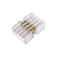 Контактный прямой соединитель для светодиодных лент 220В Uniel UTC-K-14/B67-RGB CLEAR 025 POLYBAG UL-00000869