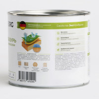 Аквалазурь с пчелиным воском DUSBERG белая, 2 л 3511200