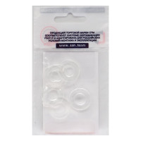 Прокладка 1/2" 19x10x2 мм 6шт, ПВХ со свойствами силикона СТМ. SSSWC012-06