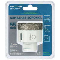 Коронка алмазная по керамограниту 55 мм, M14 на УШМ Diamond Industrial DIDKVP55M14