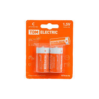 Батарейка LR14 C TDM ELECTRIC Alkaline 1,5V BP-2 (упаковка 2 штуки) SQ1702-0011