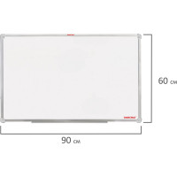 Магнитно-маркерная доска ОФИСМАГ 60x90 см, алюминиевая рамка 236446