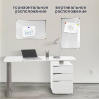 Магнитно-маркерная доска ОФИСМАГ 60x90 см, алюминиевая рамка 236446
