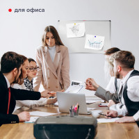 Магнитно-маркерная доска ОФИСМАГ 60x90 см, алюминиевая рамка 236446
