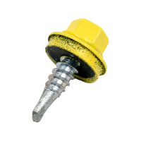 Кровельный саморез КРЕП-КОМП 4,8x19 RAL1018, желтый, Kn KENNER, 300 шт. ск48191018ф