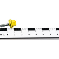 Кровельный саморез КРЕП-КОМП 4,8x19 RAL1018, желтый, Kn KENNER, 300 шт. ск48191018ф