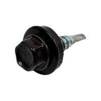 Кровельный саморез КРЕП-КОМП 4,8x19 RAL8019, серо-коричневый, Kn KENNER, 300 шт. ск48198019ф