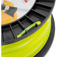 Леска FLEX CORD квадрат 3 мм, 111 м, на DIN катушке для триммера Denzel 96294