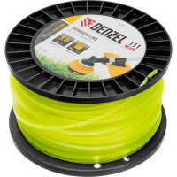 Леска FLEX CORD квадрат 3 мм, 111 м, на DIN катушке для триммера Denzel 96294