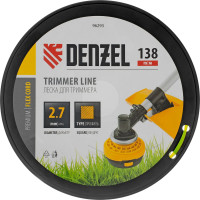 Леска FLEX CORD квадрат 2.7 мм, 138 м, на DIN катушке для триммера Denzel 96293