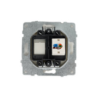 Механизм компьютерной 1-местной розетки RJ45 OVIVO CAT6, белый, 600-000301-229