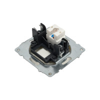 Механизм компьютерной 1-местной розетки RJ45 OVIVO CAT6, белый, 600-000301-229