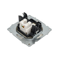 Механизм компьютерной 1-местной розетки RJ45 OVIVO CAT6, белый, 600-000301-229