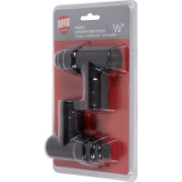 Набор дизайн-вентилей ROYAL THERMO PIANO прямой (черный) 1/2 НС-1422580