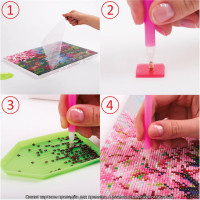 Алмазная мозаика ОСТРОВ СОКРОВИЩ Картина стразами 40x50 см, Лавандовое поле, на подрамнике 662426