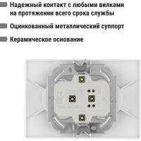 Двойная розетка, белая 2П 10А 250В TDM ELECTRIC Таймыр SQ1814-0013