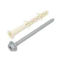 Универсальный дюбель фасадный с шурупом SORMAT S-UF 10х100 HEX SW13 DELTA упак.100шт 9640076017