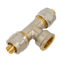 Тройник с 2 адаптерами APE ВР1/2х16 732L 12x16