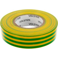 Изолента Volsten V02-7M-18х19-20 0,18х19 мм, желто-зеленая, 20 метров 9785