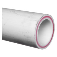 Армированная стекловолокном труба PRO AQUA PP-R RUBIS SDR 7.4 Белая 4 м d-63 мм PA35018P