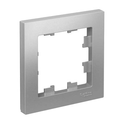 Рамка Systeme Electric 1-м ATLAS DESIGN алюминий ATN000301
