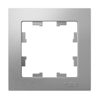 Рамка Systeme Electric 1-м ATLAS DESIGN алюминий ATN000301