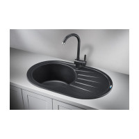 Мойка для кухни GRANULA ST-7601 черный 7601, ЧЁРНЫЙ