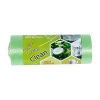Мешки Ecoclean (35 л, 30 шт., ПНД , зеленый, 8 мкм, 48х58 см) Концепция Быта 3798