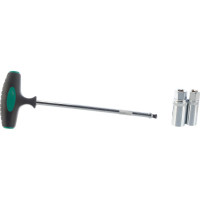 Свечной ключ AIST с головками 16 и 21 мм, магнитный, шарнирный, длинный, 350 мм, Т-образный, 3/8 дюйма  30401103 00-00002833