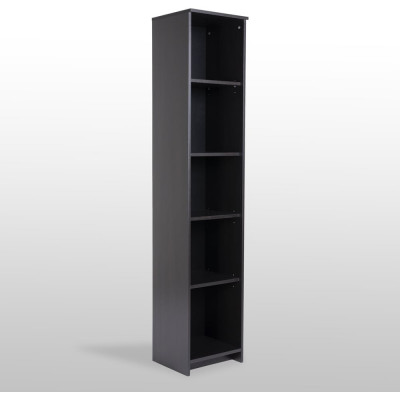 Стеллаж Гуд ЛАКК СИРИУС 5 полок, 39x34x190 см, черный, дуб венге 2.02.07.150.5