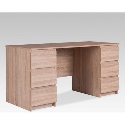 Письменный стол Гуд ЛАКК КАСТОР 6 ящиков, 151x65x75 см, бежевый, дуб сонома 2.03.06.040.3