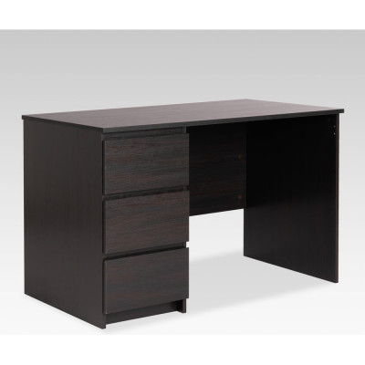 Письменный стол Гуд ЛАКК КАСТОР 3 ящика, 115x65x75 см, черный, дуб венге 2.03.06.090.5