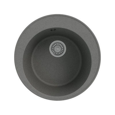 Мойка для кухни Teymi D48 круглая серая матовая Lina Smart T120105 ЦБ-00266884 ЦБ-00266885