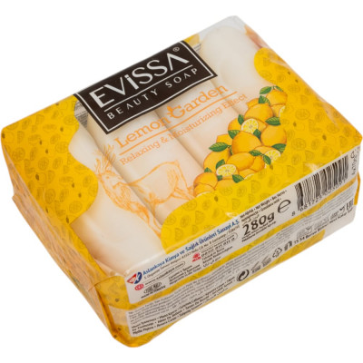  Туалетное мыло EVISSА ecopack, 4x70 гр. Лимон М5091