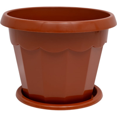 Цветочный горшок ЗПИ Альтернатива Гармония 2,5 л, коричневый М1575
