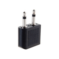 Переходник для авианаушников PERFEO 2xJack 3.5 мм вилка - Jack 3.5 мм розетка A7014 30 007 834