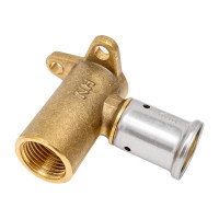 Водорозетка HENCO латунь, пресс, ВР 20x1/2, 52 мм, 2P-2004