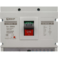 Автоматический выключатель EKF ВА-99М, 800/800А, 3P, 75кА, с электронным расцепителем, PROxima mccb99-800-800me