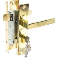 Врезной замок НОРА-М NEW 109-55 мм золото 16922