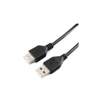 Кабель-удлинитель Cablexpert USB2.0 Pro, AM/AF, 4.5м, экран, черный, пакет CCP-USB2-AMAF-15C