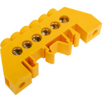 Шина IEK ШНИ-8x12-6-КС-Ж в комбинированном DIN-изоляторе тип Стойка, ИЭК YNN10-812-6DP-K05