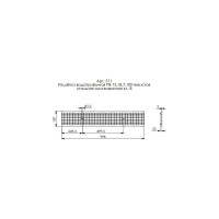 Решетка водоприемная Gidrolica Standart DN150, 1000х187х22 мм - стальная оцинкованная класса В125 511