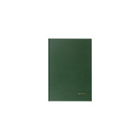Книга учета BRAUBERG 96л, клетка, твердая, А4, 200х290мм, зеленая 130222