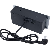 Выдвижной горизонтальный блок розеток DORI 2 розетки +2USB с кабелем 2м GLS 45694