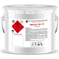 Эмаль ЗАГОРСКИЙ ЛАКОКРАСОЧНЫЙ ЗАВОД ПФ-115 красная 10 кг ZLK05370