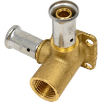 Водорозетка HENCO угловая, ВР, латунь пресс, 16x1/2"x16, 52 мм 3P-160416